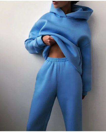 Women's Oversized Tracksuit Set with Hoodie and Joggers
