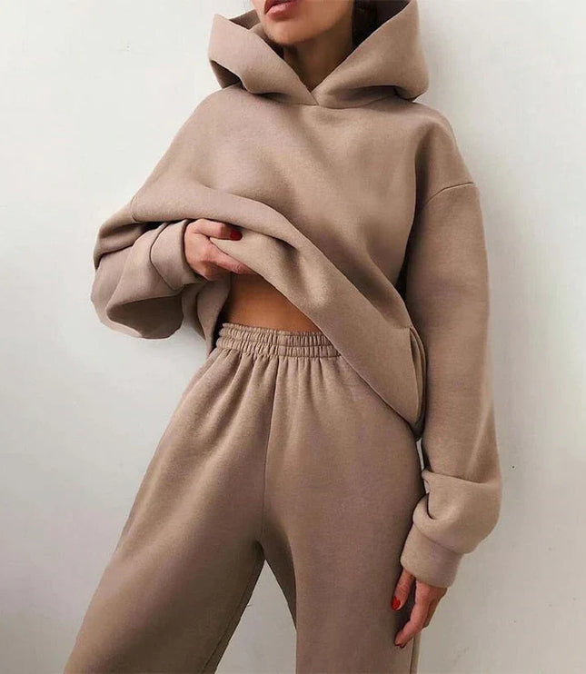 Women's Oversized Tracksuit Set with Hoodie and Joggers