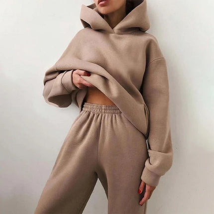 Women's Oversized Tracksuit Set with Hoodie and Joggers