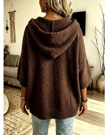 Marlowe | Relaxed Hooded Open-Front Cardigan