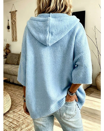 Marlowe | Relaxed Hooded Open-Front Cardigan