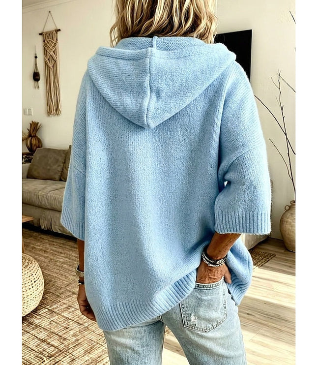 Marlowe | Relaxed Hooded Open-Front Cardigan