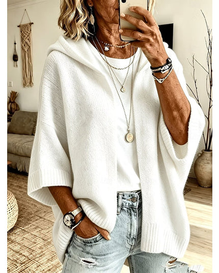 Marlowe | Relaxed Hooded Open-Front Cardigan