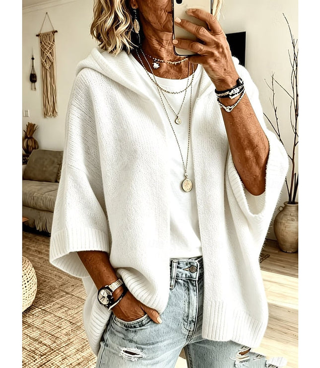Marlowe | Relaxed Hooded Open-Front Cardigan