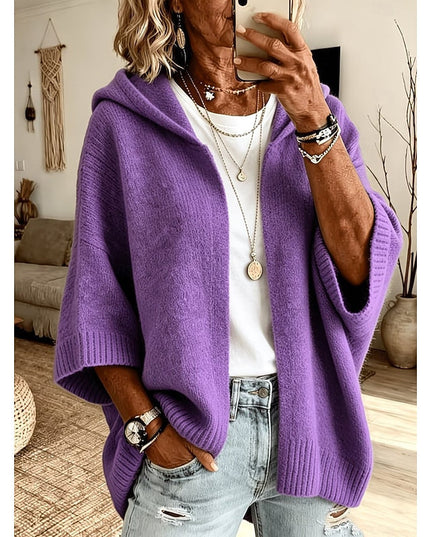 Marlowe | Relaxed Hooded Open-Front Cardigan
