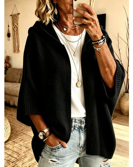 Marlowe | Relaxed Hooded Open-Front Cardigan