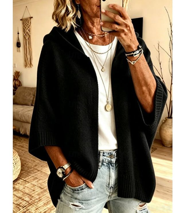 Marlowe | Relaxed Hooded Open-Front Cardigan