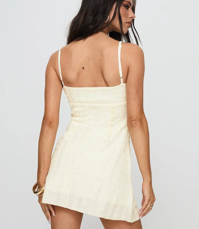 Vestido mini bodycon sin mangas para mujer con fruncido estilo cóctel