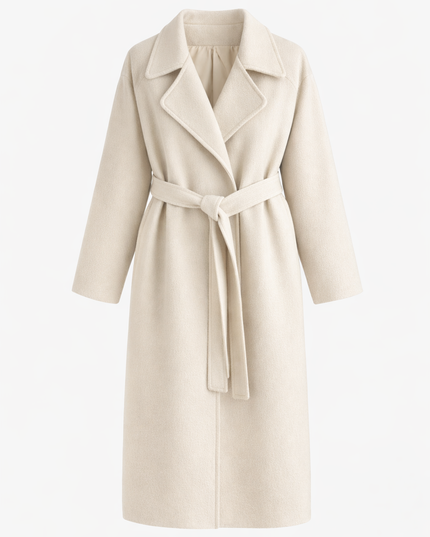 Caith – Elegant Belted Long Coat