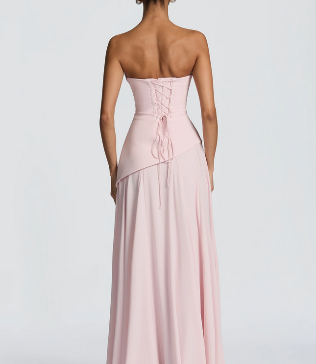 Women's Strapless Maxi Dress with Smooth Finish