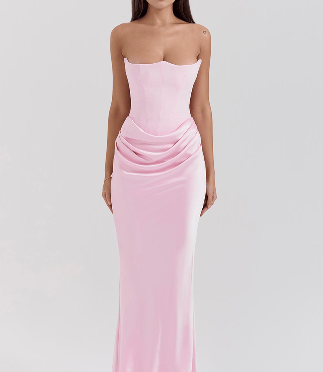Vestido maxi bohemio fluido de verano para mujer con estampado floral y escote en V