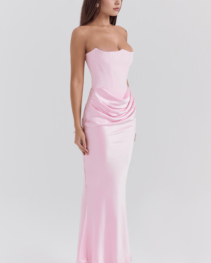 Vestido maxi bohemio fluido de verano para mujer con estampado floral y escote en V