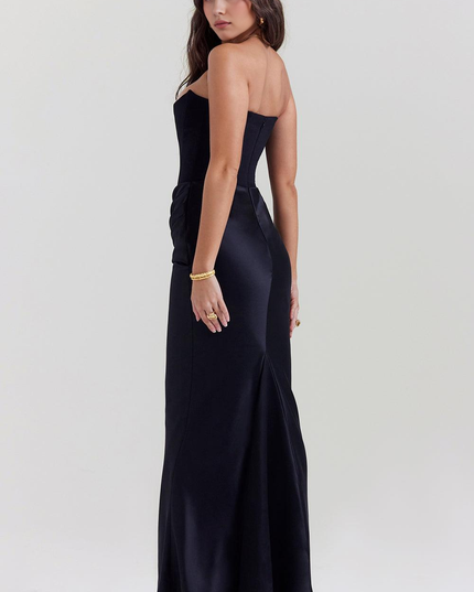 Vestido maxi bohemio fluido de verano para mujer con estampado floral y escote en V