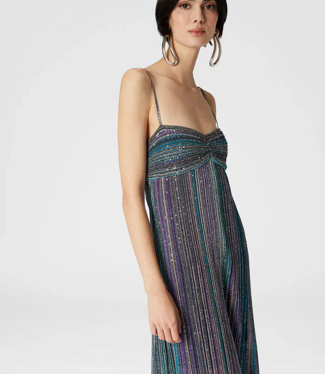 Vestido maxi floral de verano con escote en V para invitada de boda mujer