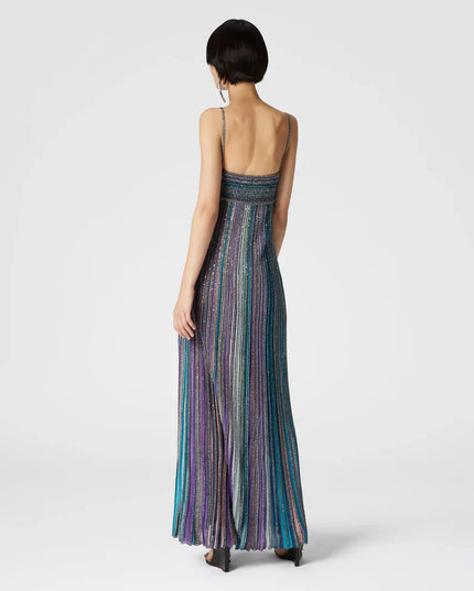 Vestido maxi floral de verano con escote en V para invitada de boda mujer