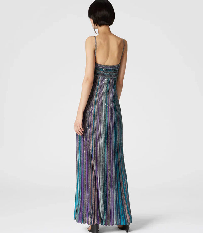 Vestido maxi floral de verano con escote en V para invitada de boda mujer