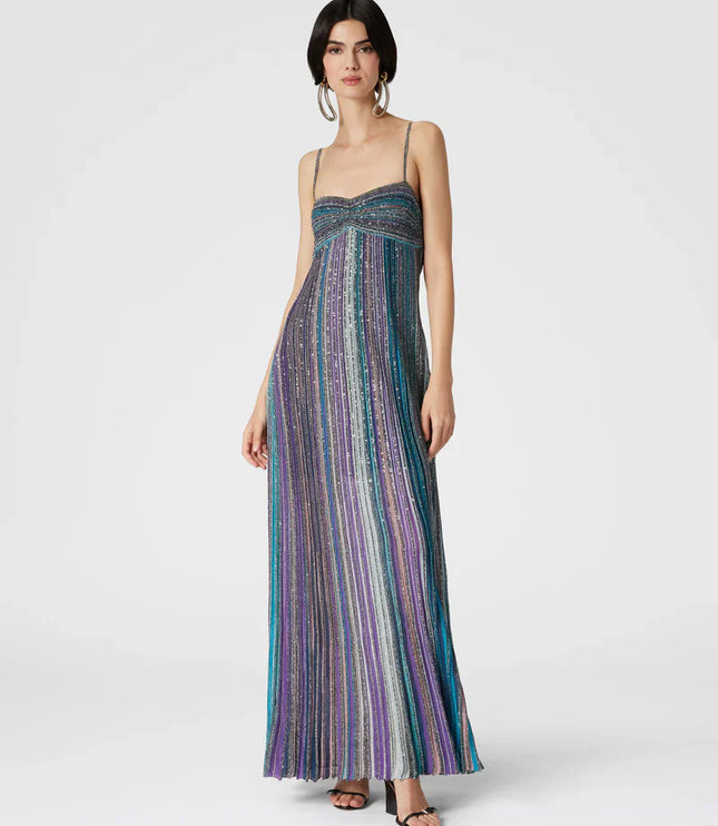 Vestido maxi floral de verano con escote en V para invitada de boda mujer