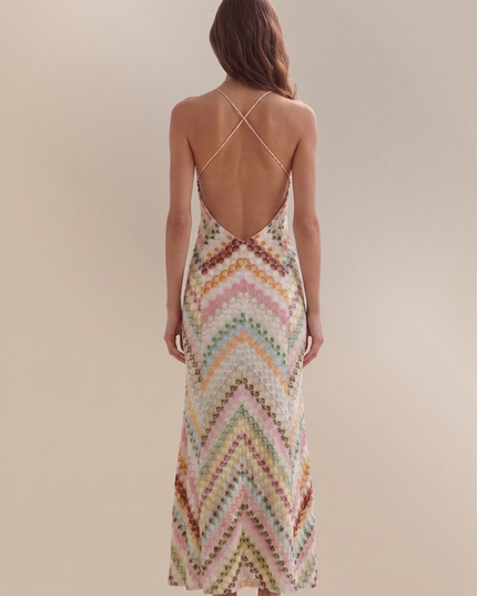 Vestido maxi floral de verano con escote en V para invitada de boda mujer