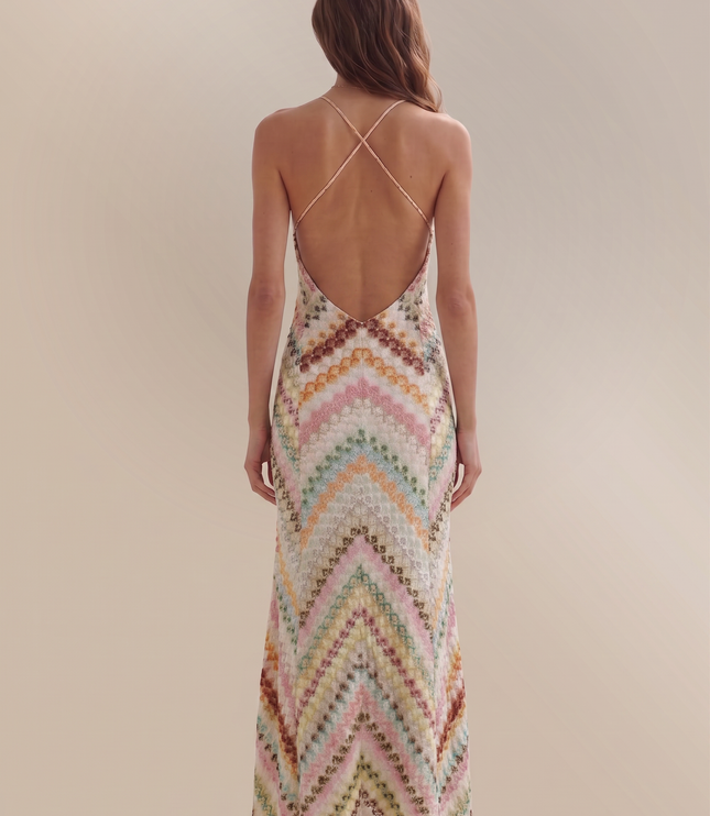 Vestido maxi floral de verano con escote en V para invitada de boda mujer