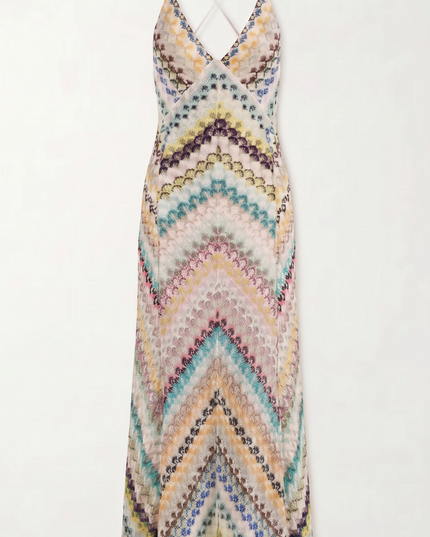 Vestido maxi floral de verano con escote en V para invitada de boda mujer