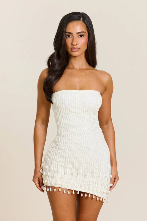 Vestido mini cóctel de verano para mujer en satén con escote cuadrado