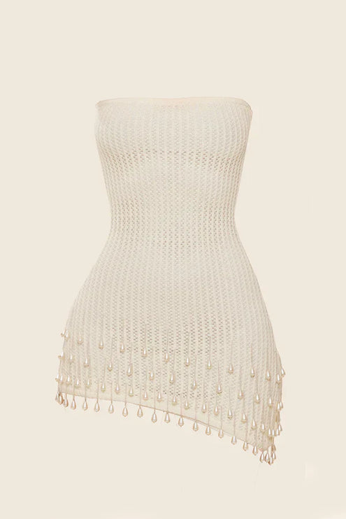 Vestido mini cóctel de verano para mujer en satén con escote cuadrado