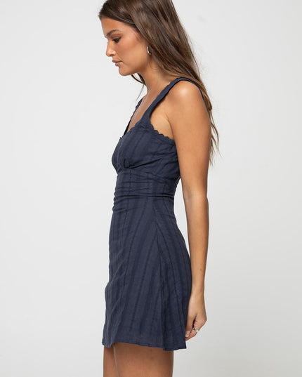 Vestido mini de cóctel con cuello cuadrado de verano para mujer