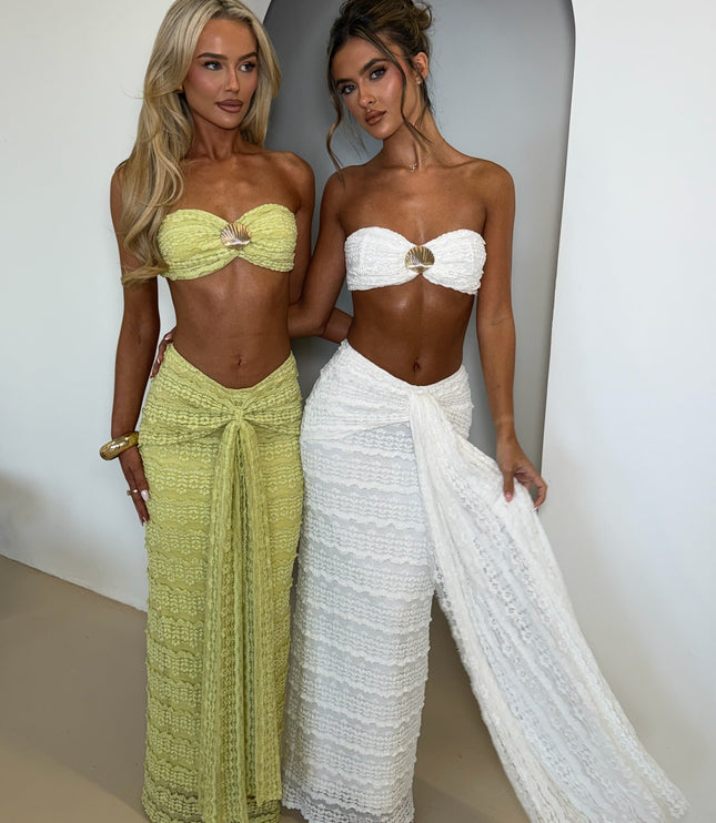 Ensemble deux pièces d'été bustier coordonné plage pour femme