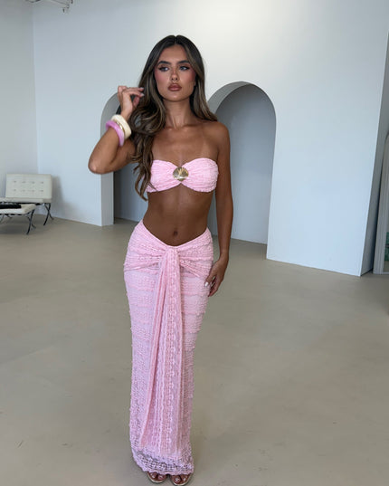 Ensemble deux pièces d'été bustier coordonné plage pour femme