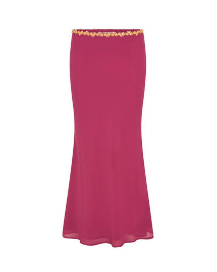 Conjunto de dos piezas de verano para mujer con top corto y falda coordinados