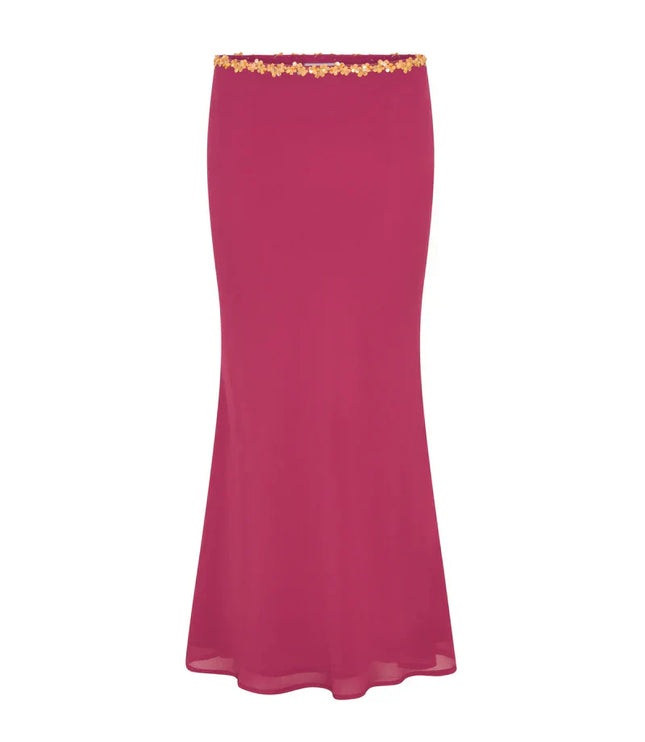 Conjunto de dos piezas de verano para mujer con top corto y falda coordinados