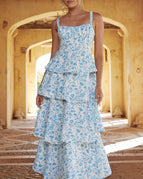 Blue Floral / UK 6 (XS)