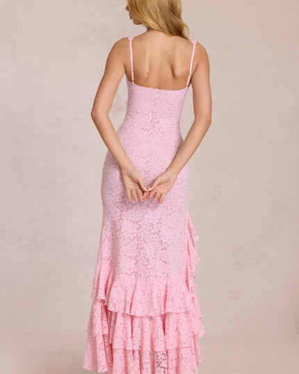 Vestido maxi fluido de verano con escote en V para invitada de boda mujer