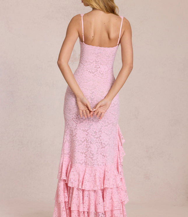 Vestido maxi fluido de verano con escote en V para invitada de boda mujer