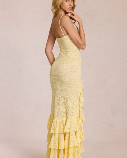 Vestido maxi fluido de verano con escote en V para invitada de boda mujer