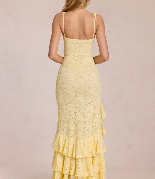 Vestido maxi fluido de verano con escote en V para invitada de boda mujer