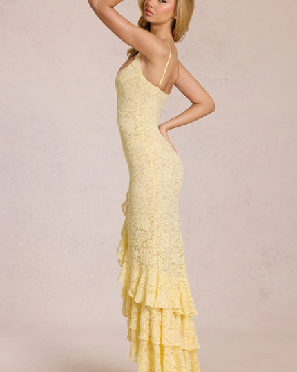 Vestido maxi fluido de verano con escote en V para invitada de boda mujer