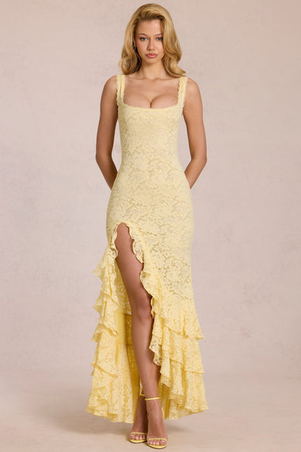 Vestido maxi fluido de verano con escote en V para invitada de boda mujer