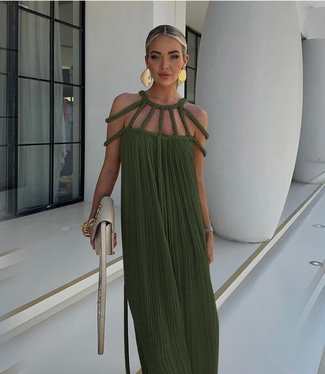 Women's Summer with Braided Neckline Maxi Dress - product image 4