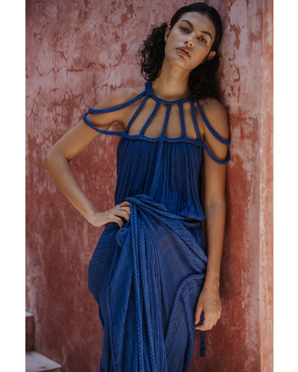 Women's Summer with Braided Neckline Maxi Dress - product image 6