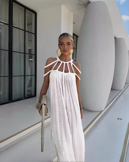 Women's Summer with Braided Neckline Maxi Dress - product image 7