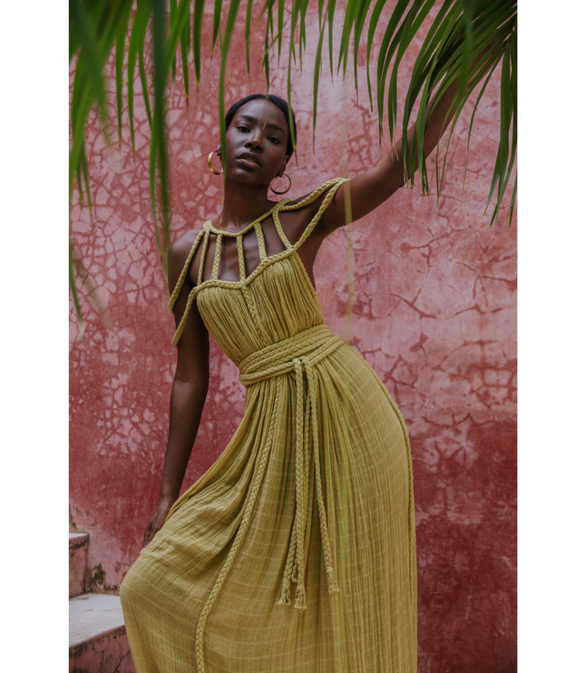 Women's Summer with Braided Neckline Maxi Dress - product image 9