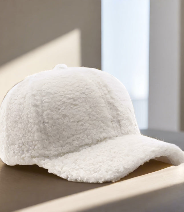 Women's Teddy Baseball Cap with Curved Peak