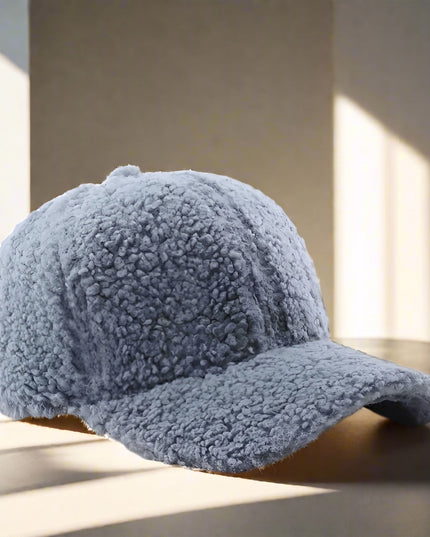 Women's Teddy Baseball Cap with Curved Peak