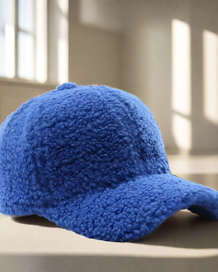 Women's Teddy Baseball Cap with Curved Peak
