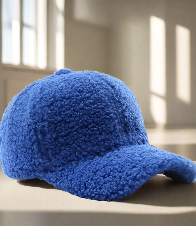 Women's Teddy Baseball Cap with Curved Peak