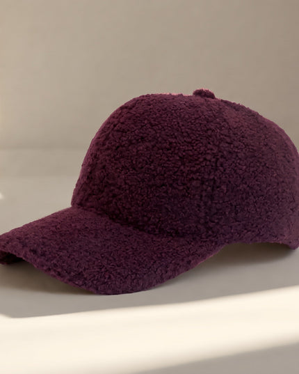 Women's Teddy Baseball Cap with Curved Peak