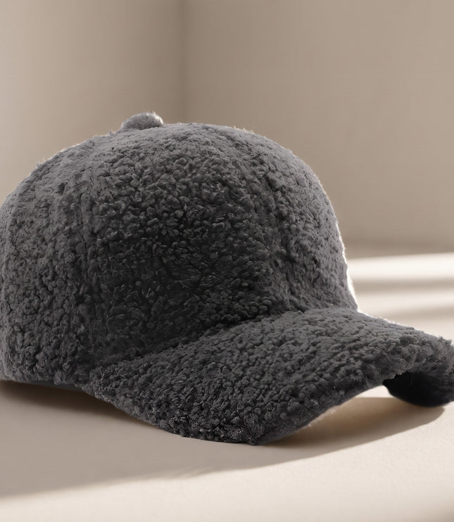 Women's Teddy Baseball Cap with Curved Peak