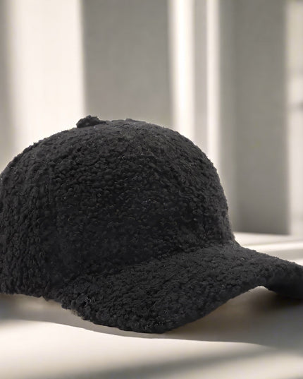 Women's Teddy Baseball Cap with Curved Peak