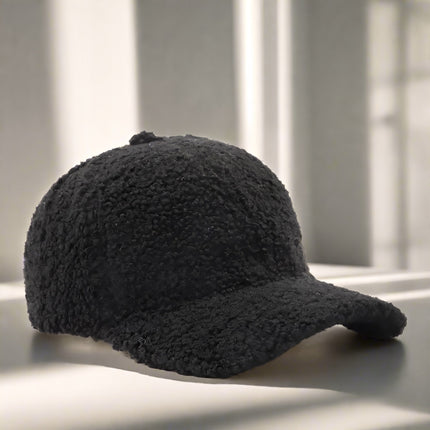 Women's Teddy Baseball Cap with Curved Peak